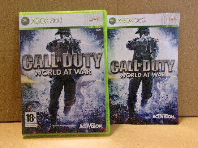 XBOX 360 call of duty world at war COMPLET