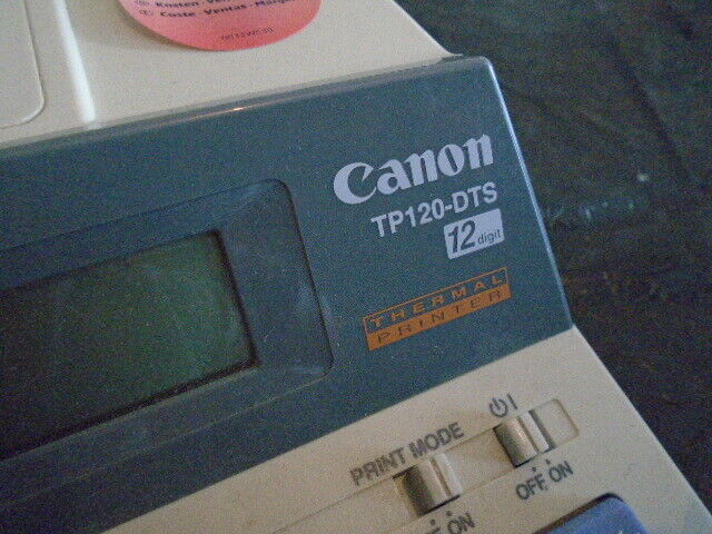 canon tp120-dts thermal printer 12 digit calculatrice 