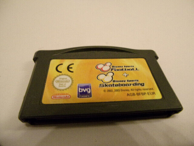 Disney Football + Disney Sports Skateboarding game boy advance GBA