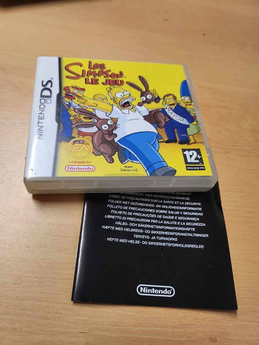 LES SIMPSON LE JEU NINTENDO DS BOITE SEULEMENT PAS DE CARTOUCHE 