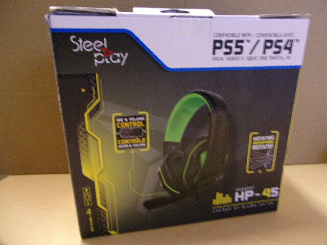 Steelplay HP45 - Casque-Micro Stéréo filaire PC, Switch, PS4, PS5, Xone, XSeries