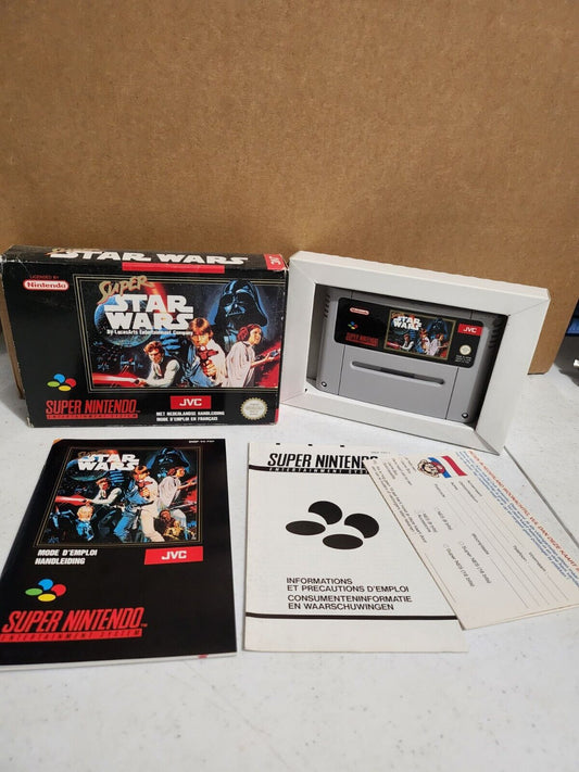 SUPER STAR WARS PAL FAH  SUPER NINTENDO COMPLET TRES BON ETAT