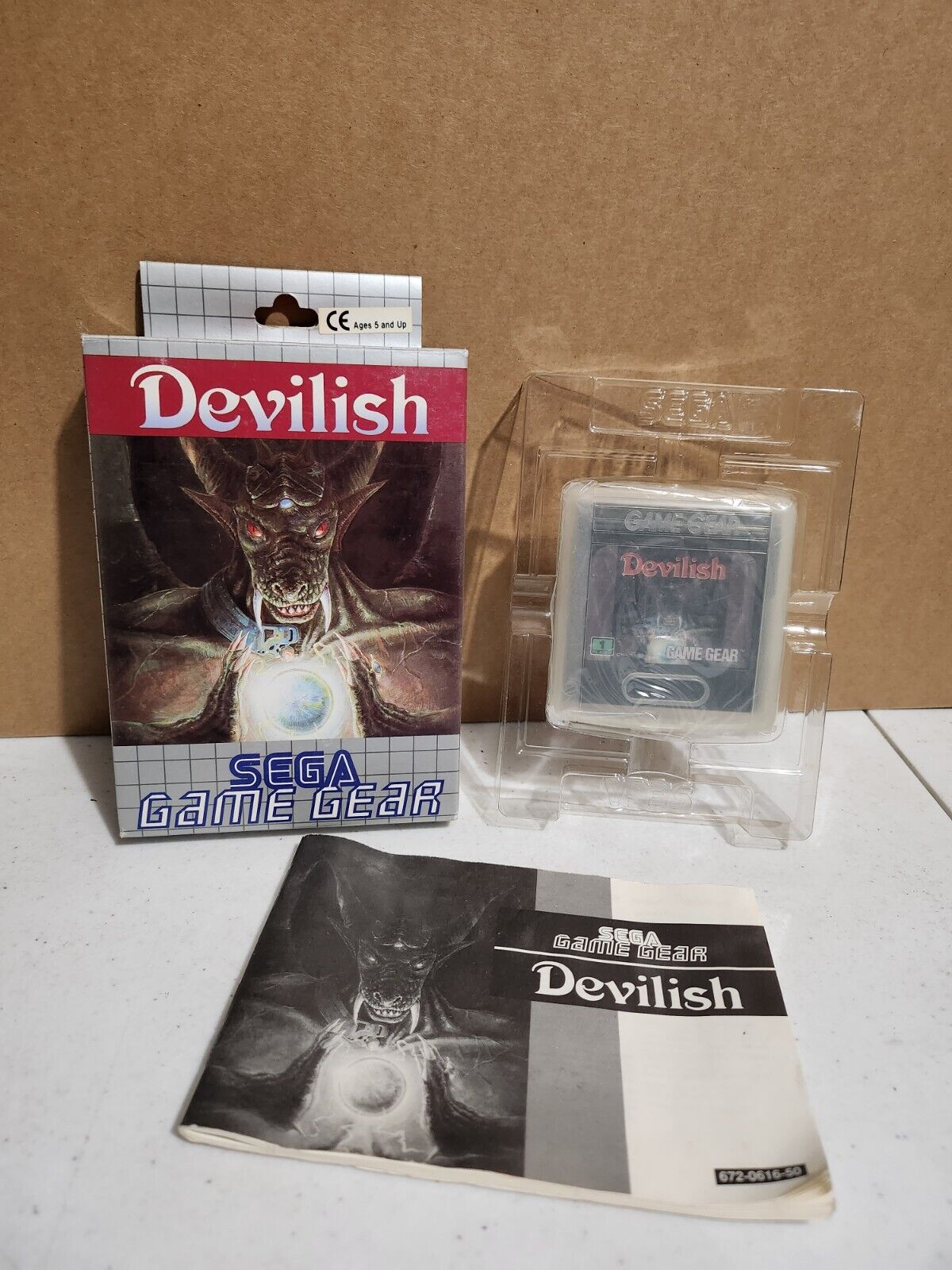 Jeu Sega Game Gear : Devilish - PAL FR - Complet - Très bon état