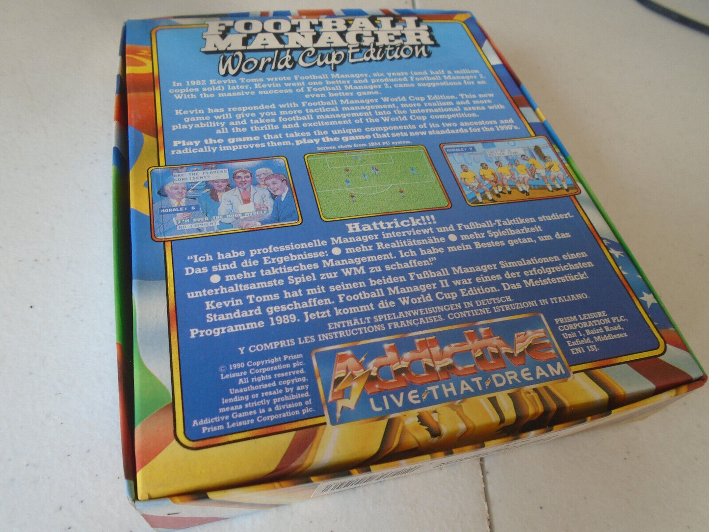 football manager world cup edition pour MSX 