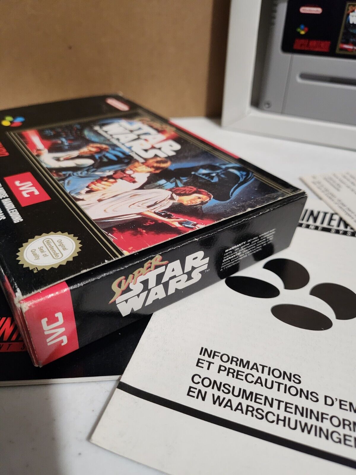 SUPER STAR WARS PAL FAH  SUPER NINTENDO COMPLET TRES BON ETAT