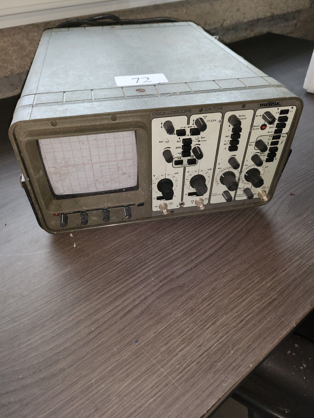 Oscilloscope  METRIX OX734 vintage,  port gratuit !