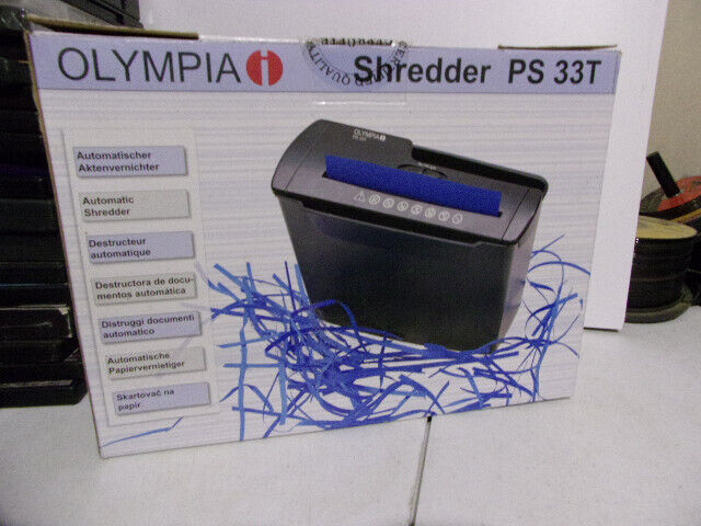 Destructeur De Document olympia shredder ps 33t neuf