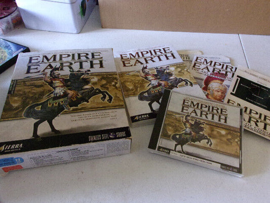 EMPIRE EARTH · PC BIG BOX · VERSION FRANÇAISE · COMPLET · BON ÉTAT