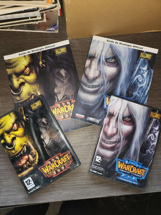 Warcraft III 3 Reign of Chaos + Frozen Throne  Jeux PC/MAC + guide officiel