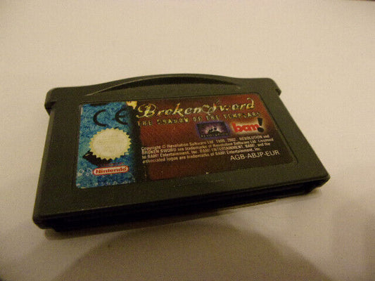 Nintendo Game Boy Advance Les Chevaliers De Baphomet Broken Sword EUR