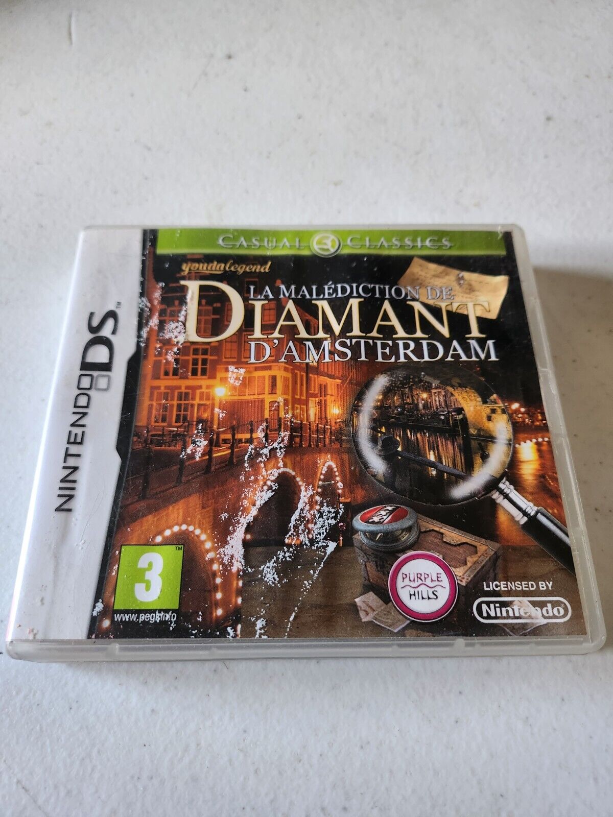 LA MALEDICTION DE DIAMANT D'AMSTERDAM (AVEC NOTICE) - NINTENDO DS - JEU FR