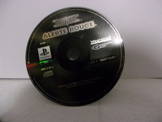 DISQUE SEUL COMMAND & CONQUER ALERTE ROUGE DISC 2 SOVIÉTIQUES PS1 PAL FR