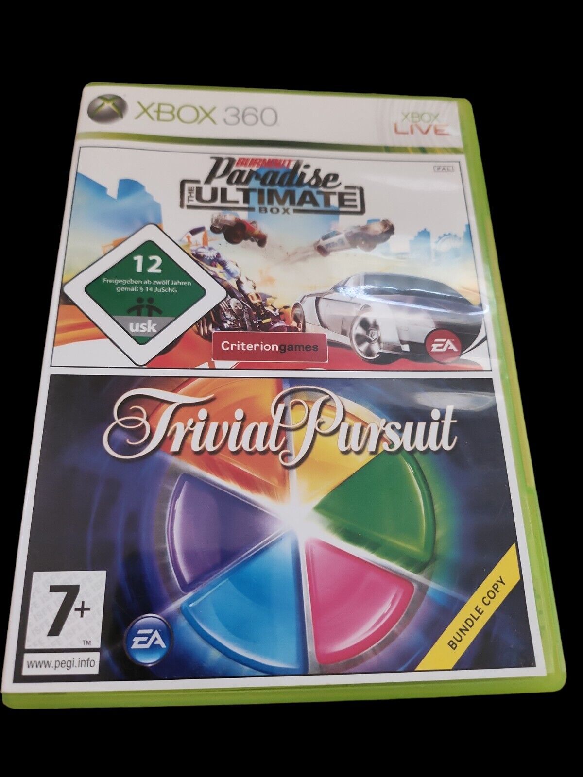 Burnout Paradise The Ultimate Box + Trivial Pursuit Xbox 360 Pal