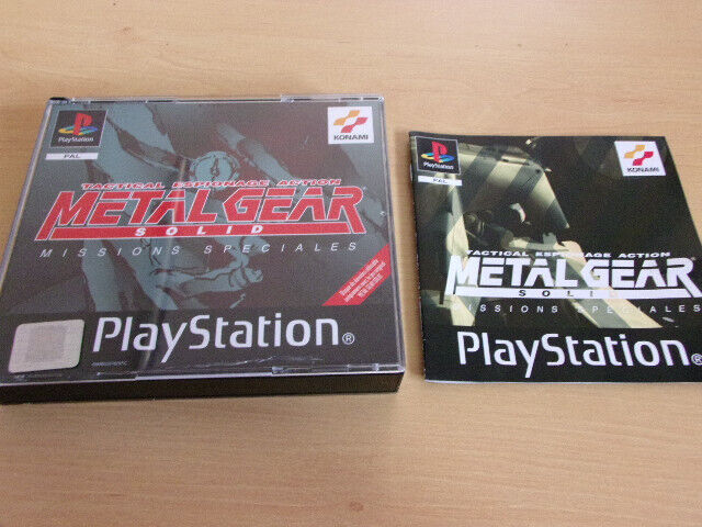 METAL GEAR SOLID MISSIONS SPÉCIALES BIG BOX COMPLET SONY PS1 PAL FR