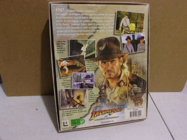 Jeu vidéo PC big box Indiana jones machine infernale Lucasart FR