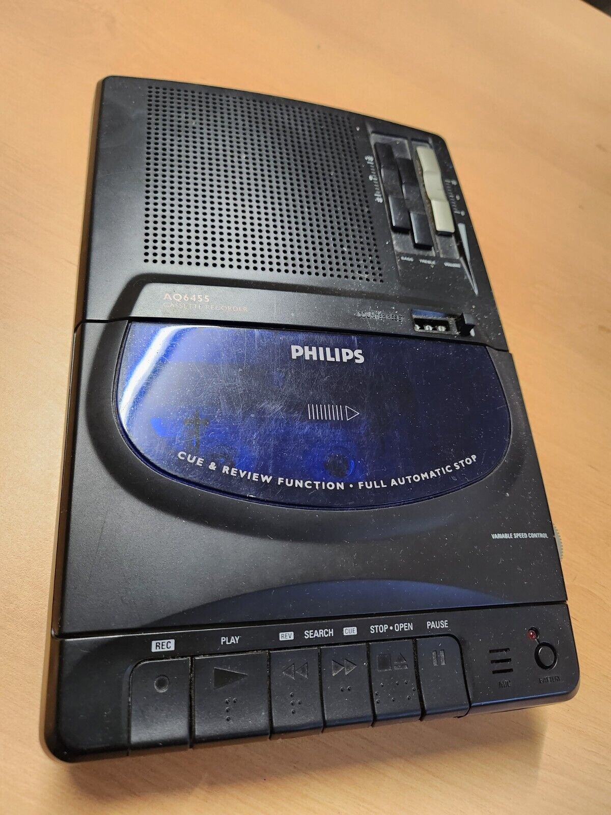 PHILIPS AQ6455 Poste CASSETTE RECORDER VARIABLE SPEED CONTROL !!!