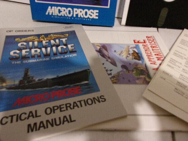 SILENT SERVICE *MicroProse*  IBM PC DOS Big Box