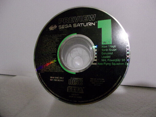 Sega Preview vol - 1 Pour Sega Saturn Pal