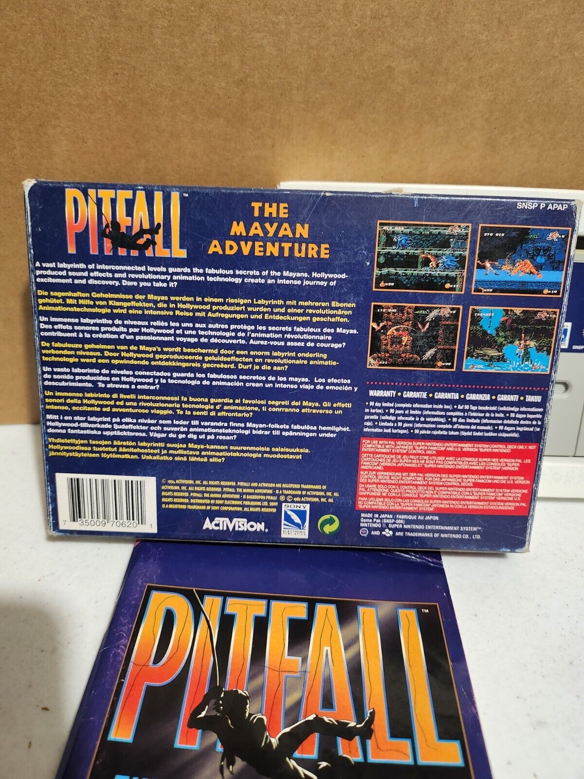 Pour Super Nintendo Snes - Pitfall Complet PAL Eur