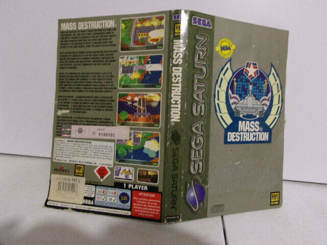 JAQUETTE JEU SEGA SATURN MASS DESTRUCTION