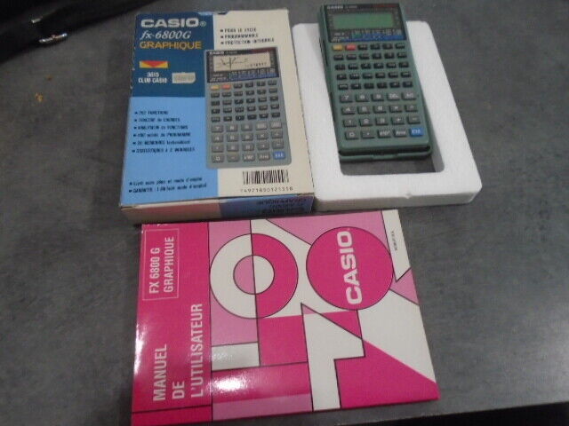 RARE CALCULATRICE GRAPHIQUE CASIO FX-6800G en boite