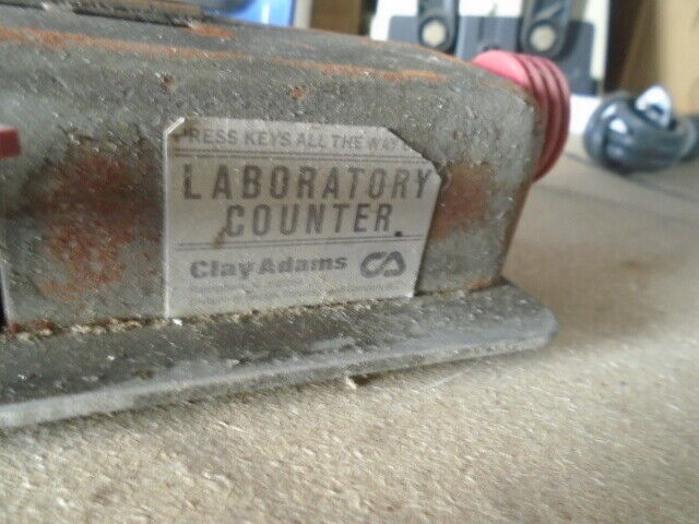 Vintage Clay Adams Laboratory Counter With 9 Counting Units 8 keys