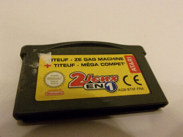 TITEUF ZE GAG + MEGA COMPET 2 JEUX NINTENDO GAME BOY GAMEBOY ADVANCE GBA SP DS