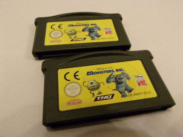 jeu game boy advance disney pixar monsters, inc.