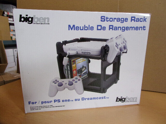 meuble de rangement console ps1 dreamcast psONE sega etc neuf