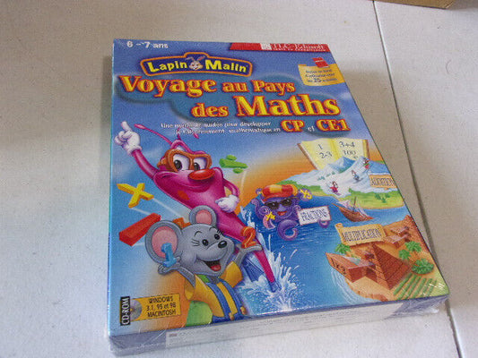 Lapin Malin Voyage Au Pays DeS MATHS CP CE1 COFFRET PC BIG BOX