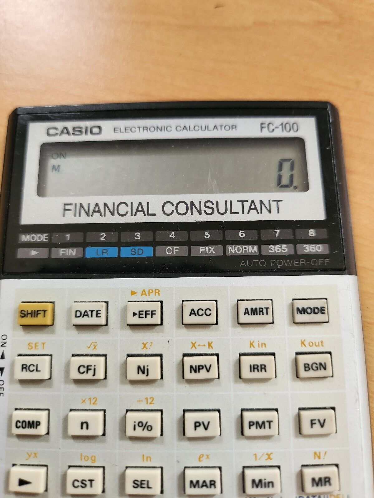 Vintage retro Calculatrice CASIO FC-100 FINANCIAL  BON ETAT